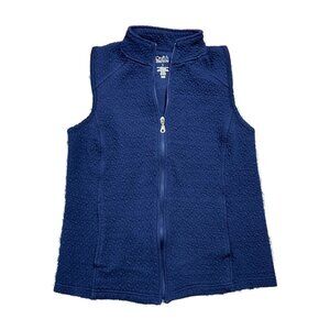 Croft & Barrow Quilted Vest Womens Size S Blue Stylish & Soft